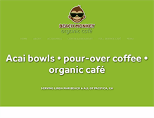 Tablet Screenshot of beachmonkeycafe.com